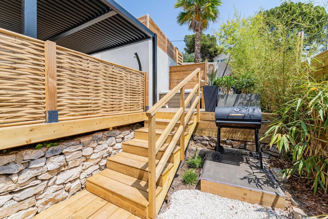 Maison Osmoz Port Pin - Jacuzzi, Clim Par Dodo A Cassis Lejlighed Eksteriør billede