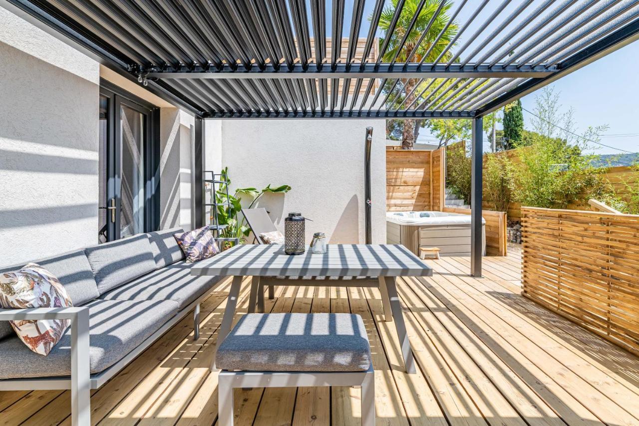 Maison Osmoz Port Pin - Jacuzzi, Clim Par Dodo A Cassis Lejlighed Eksteriør billede